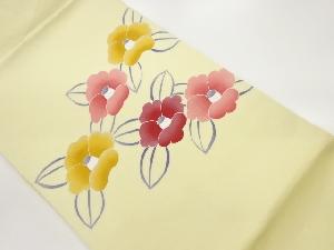 椿模様名古屋帯